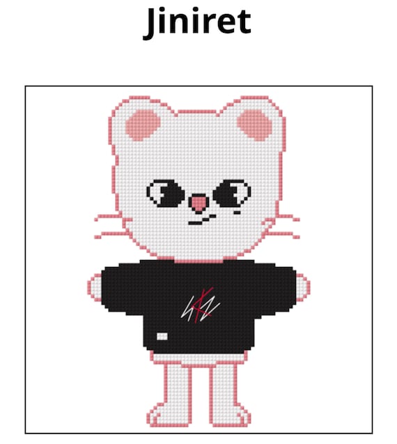 Kpop SKZOO Jiniret / Hyunjin Cross Stitch Pattern - Etsy