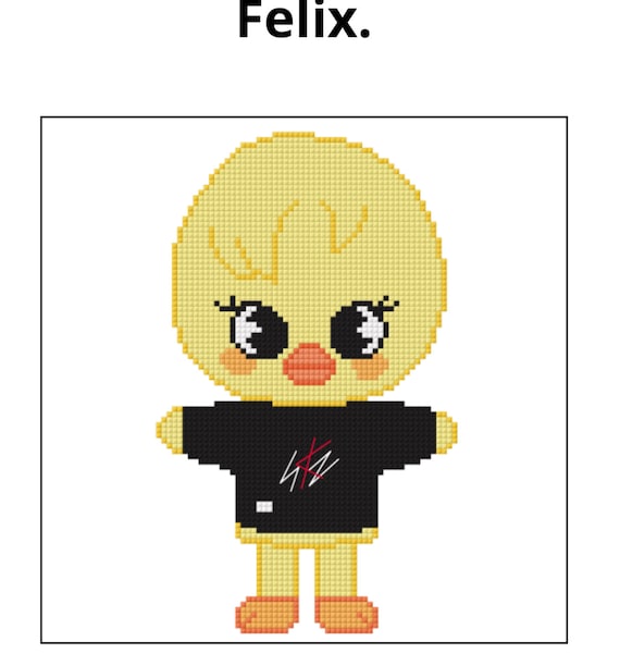 Kpop SKZOO ボカリ / フェリックス クロスステッチ パターン - Etsy 日本