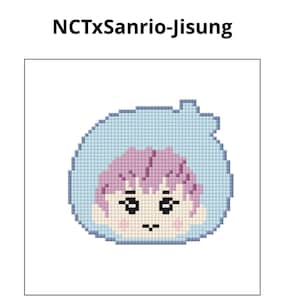 Patrón de punto de cruz de Jisung de KPOP Nct Dream