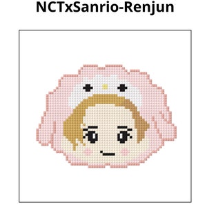 Patrón de punto de cruz de Renjun de KPOP Nct Dream