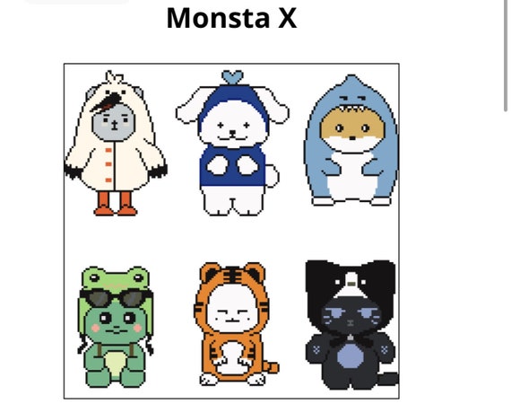 Keychain Stuffed Animals Monsta X Peluches MONSTA X TWOTUCKGOM