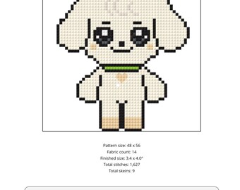 Kpop Ive Minive Ganganji /yujin Cross Stitch Pattern - Etsy