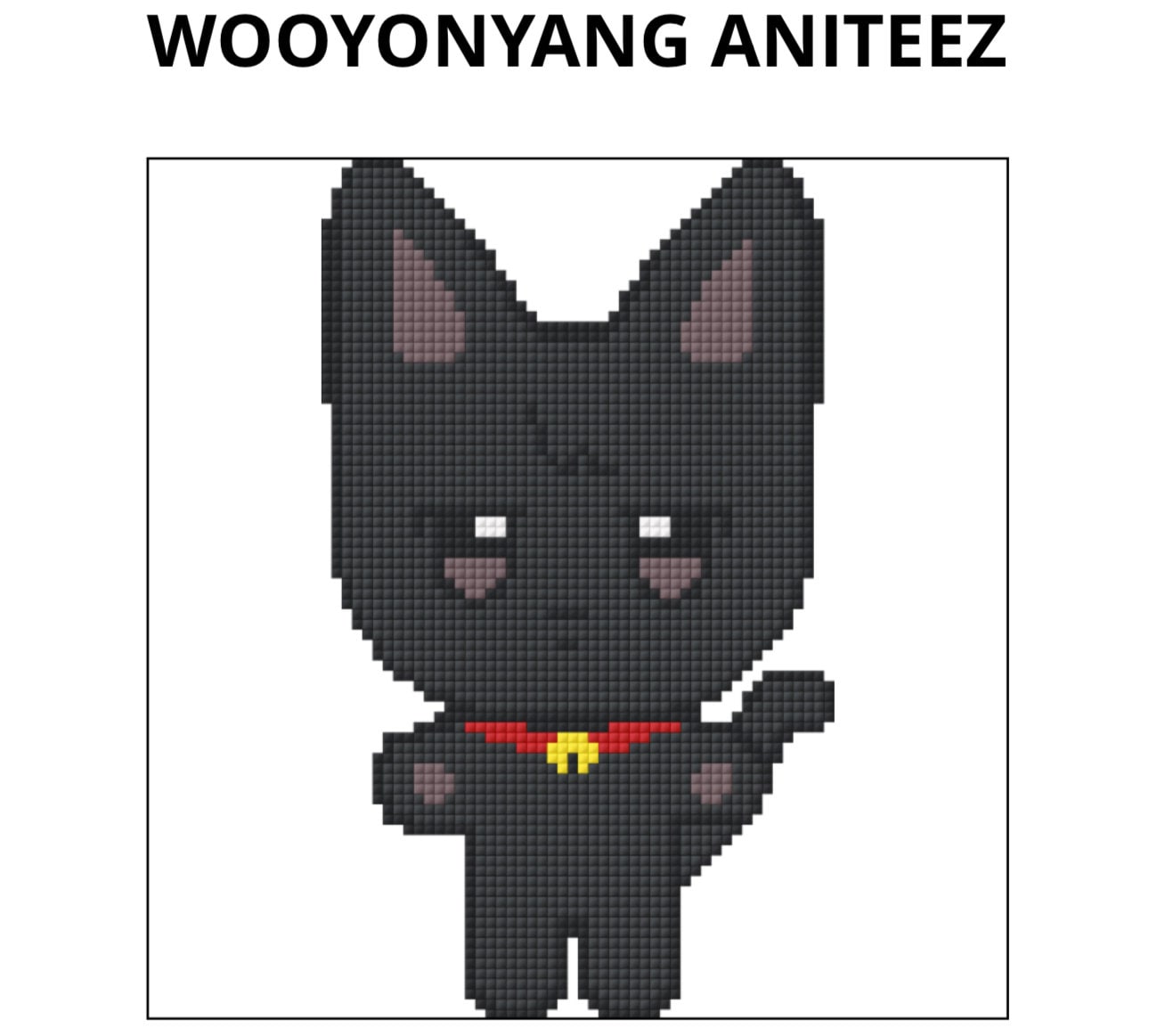 Kpop Ateez Aniteez Wooyonyang Cross Stitch Pattern - Etsy