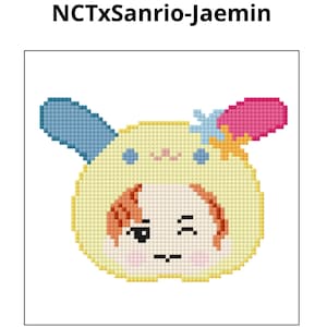 Patrón de punto de cruz de Jaemin de KPOP Nct Dream