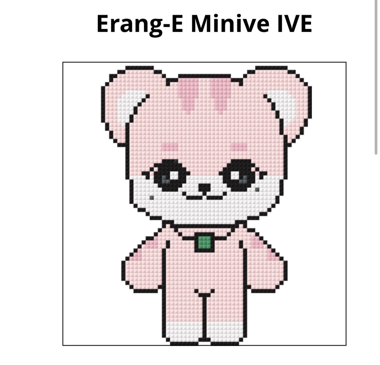 Kpop Ive Minive Erang-e / Leeseo Cross Stitch Pattern - Etsy