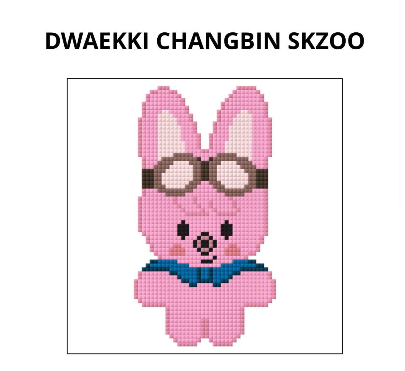 Kpop SKZOO Dwaekki Pilot/ Changbin Cross Stitch Pattern - Etsy