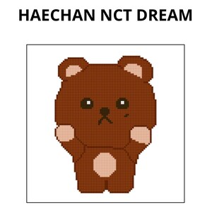 Patrón de punto de cruz 2 de Haechan de KPOP Nct Dream