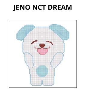 Patrón de punto de cruz de Jeno de KPOP Nct Dream 2