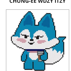 Kpop Itzy Wdzy Chung-EE/ Chaeryeong Kreuzstichvorlage