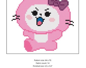 Kpop Itzy Wdzy CABBIT / ユナ クロスステッチパターン - Etsy 日本