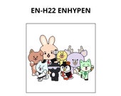 KPOP EN-H22 ENHYPEN Emojis-groepskruissteekpatroon - Etsy Nederland