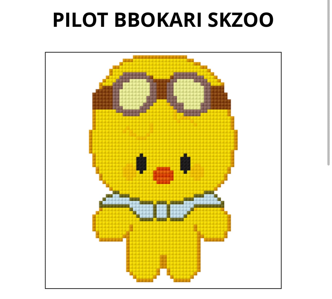 Kpop SKZOO Bbokari Pilot/ Felix Cross Stitch Pattern - Etsy Kpop SKZOO Bbokari Pilot/ Felix Cross Stitch Pattern - Etsy