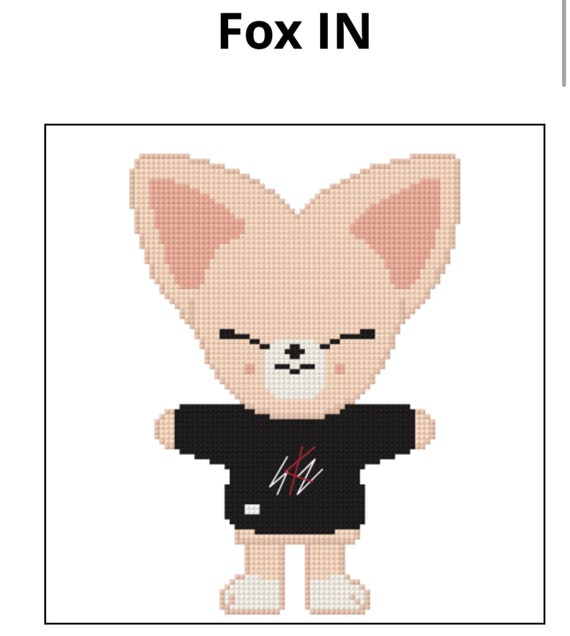 Kpop SKZOO Foxl-in / IN Cross Stitch Pattern - Etsy