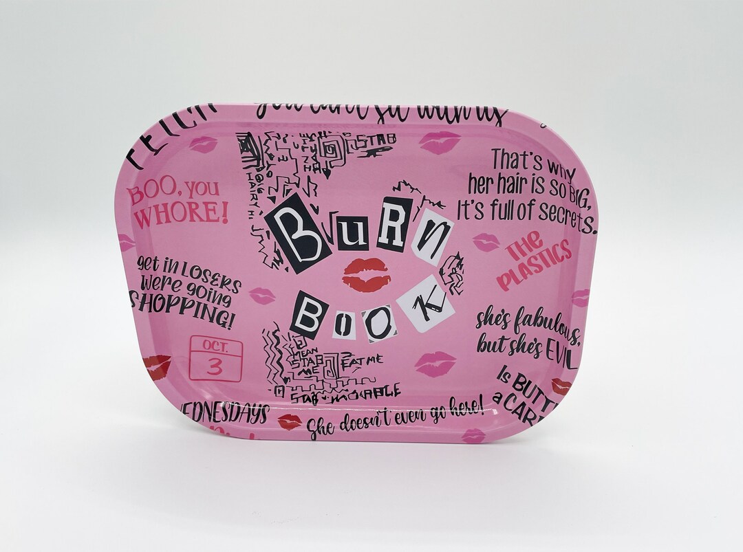 Rolling Tray Burn Book Rolling Tray Small Rolling Tray Cute Rolling
