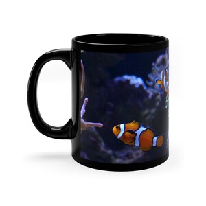 Exotic Fish Mug-Black,Exotic Fish Gift,Fish Lover Gift,Fish Coffee Mug,Fish Coffee Cup,Tea Mug,Coffee Mug,Birthday Gift,Gift For Her