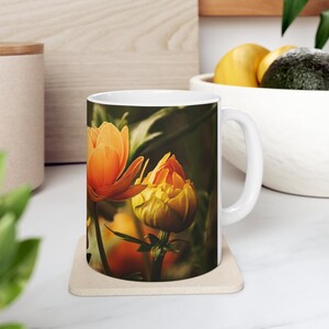 Yellow Roses Mug,Yellow Rose Gift,Rose Lover Gift,Yellow Rose Coffee Mug,Rose Coffee Cup,Rose Tea Mug,Birthday Gift,Flower Mug,Gift For Her