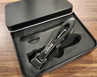 Customized Wide Jaw Toenail Clippers, Surgical Steel Set