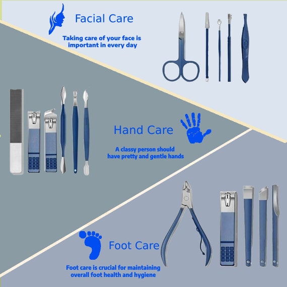 Nagelknipser-Set 4 Stück – Aus Edelstahl, Scharf, Für Dicke Nägel, Mit Integrierter Feile, Für Männer & Frauen