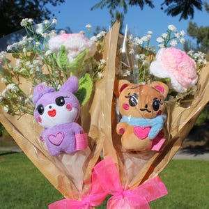 Bouquet de groupe de filles K POP rose noir, bouquet au crochet K pop, Korea Pop, bouquet de bande de filles K pop, Korea Idol, cadeaux K pop, rose rose
