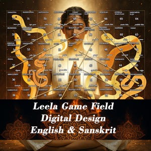 LEELA GAME FIELD English Version, Leela Spiritual Game, Esoteric, Leela Game of Transformation of Self-Knowledge, File is ready to print