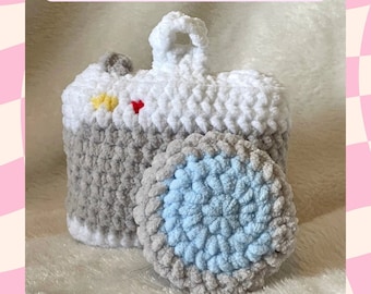 Fidget Camera, Low-sew PDF Crochet Pattern