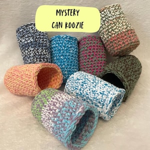 Mystery Color Crochet Koozie, Handmade Can Koozie, Made to Order