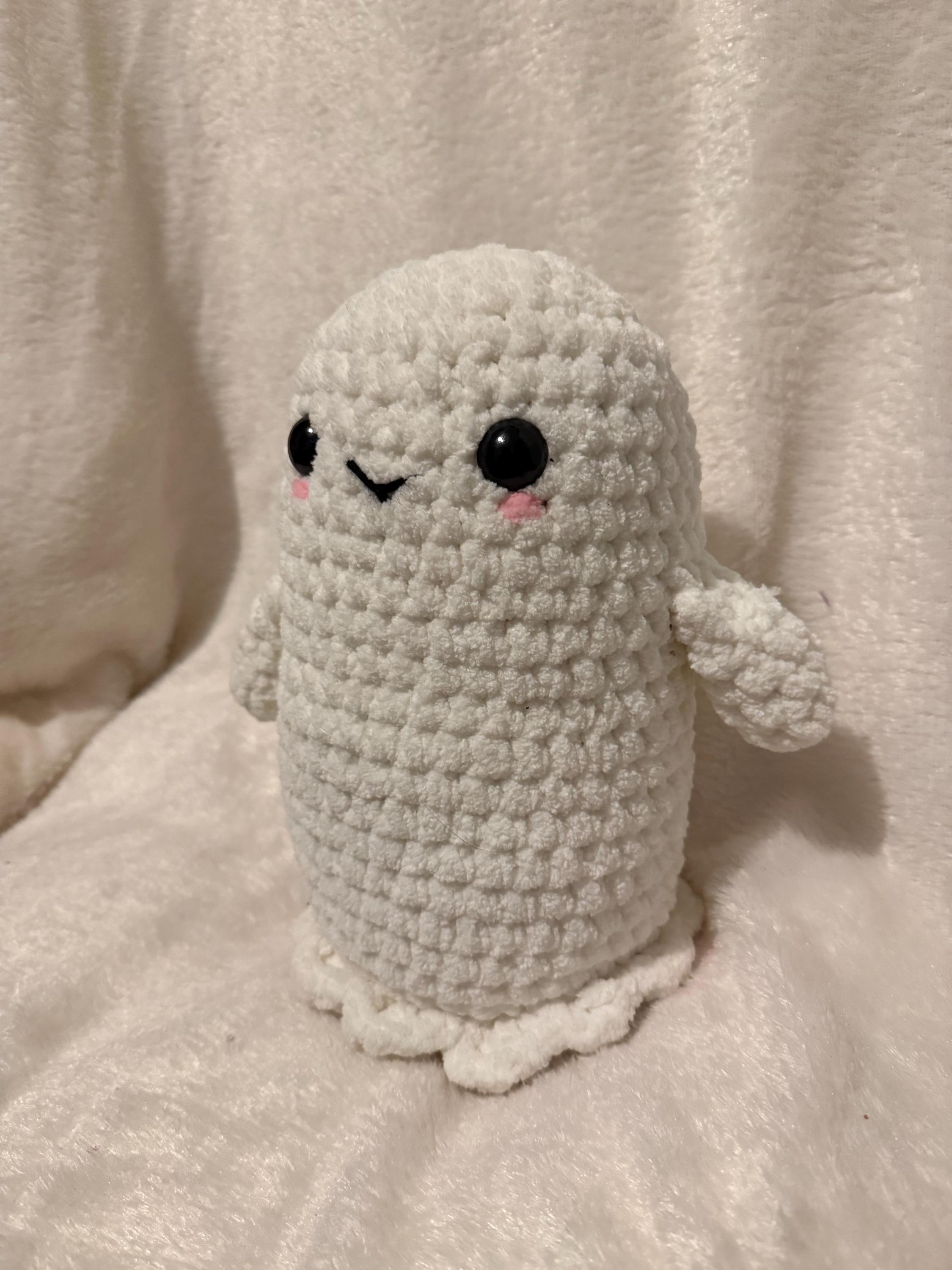 Boo Crochet Jumbo Ghost Plush, Boo Crocheted Halloween Handmade Amigurumi - Etsy