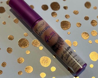 4-in-1 Waterproof Mascara | Lengthens, Volumizes & Defines Lashes | Intense Black | Maxi Volumen Silicon | Pink cap | Mexican Rimel