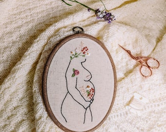 Pregnancy Belly Customized Portrait