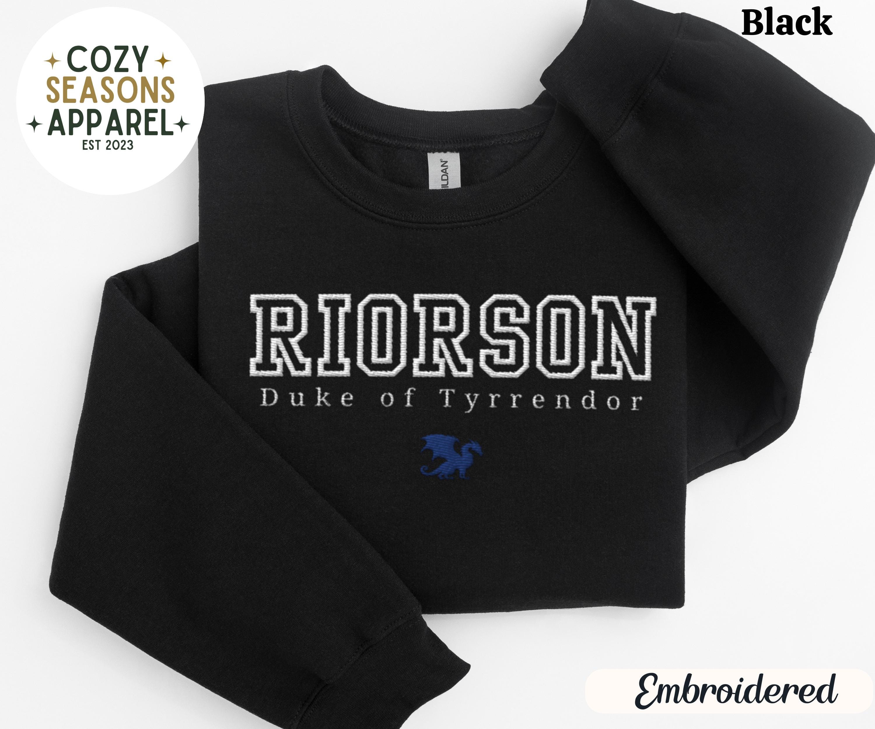 Embroidered Riorson Duke of Tyrrendor, Onyx Storm Merch, Fourth