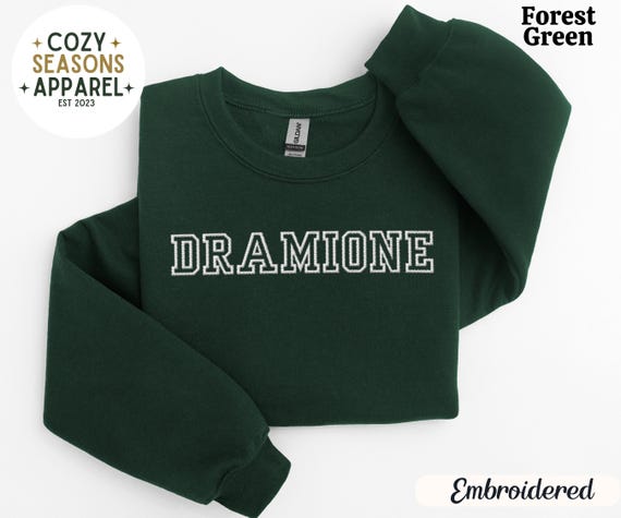 Dark Academia Embroidered Sweatshirt, Wizard Romance Inspired Crewneck, Cozy Fantasy Reader Gift Pullover