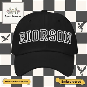 Fantasy Romance Embroidered Hat, Book Lover Baseball Cap, Dark Academia Hat, Reader Gift, Bookish Aesthetic Apparel