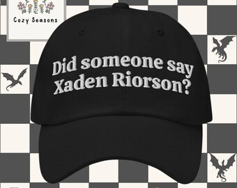 Embroidered Fantasy Reader Hat, Dragon Rider Inspired Cap, Romantasy Book Lover Gift, Bookish Baseball Cap, Reader Accessory