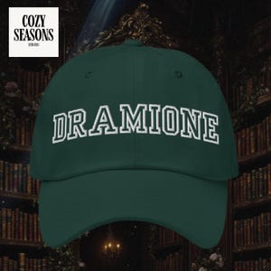 Dramione Embroidered Hat, Bookish Cap