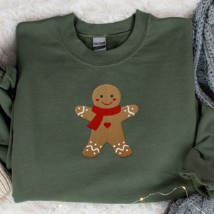 Christmas Sweatshirt, Embroidered Crewneck Sweatshirt, Embroidered Christmas Sweater, Christmas Crewneck, Christmas Shirt, Christmas Gift
