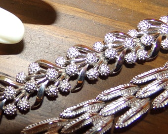 signed Crown Trifari bracelet lot of 2---Great styles!!
