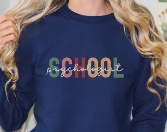 School Psychologist Sweatshirt,Gift For School Psychologist Sweater,School Psych Sweatshirt,School Counselor Sweater,Psychologist Crewneck