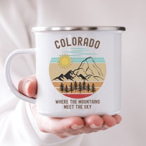 Colorado Camp Mug, Colorado State Mug,Colorado Trip Coffee Mug, Campfire Mug For Campers, Camp Mug For Hiker Gift,Mountain Mug,Colorado Gift