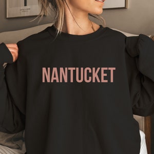 Nantucket Sweatshirt, Nantucket Island Gift, Nantucket Vacation Sweater, Nantucket Crewneck, Nantucket Massachusetts Crewneck,Beach Pullover