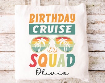 Custom Cruise Ship Tote Bag, Cruising Tote Bag,Personalized Birthday Cruise Tote Bag, Cruise Vacation Bag Birthday Gift Bag,Cruise Trip Gift