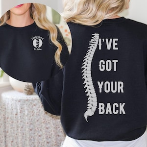 Custom Chiropractic Sweatshirt,Funny Chiropractic Crewneck,Chiropractic Student Gift,Doctor of Chiropractic Gift for Chiropractor Grad Gift