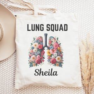 Gepersonaliseerde draagtas ademhalingstherapeut voor werk, RT-tas, aangepaste longarts cadeau voor RT kerstcadeaus voor vrouwen, RT afstudeercadeau