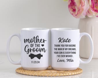 Personalized Mother of the Groom Gift from Bride,Mother in law Wedding Gift, Mother Of The Groom Mug,Wedding Gift for Mother of the Groom