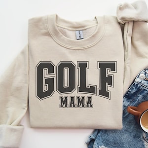 Golf Mama Sweatshirt, Perfect Gift for Golf Lovers, Women Golf Apparel, Golf Crewneck for Mom, Golf Season Hoodie, Golf Tournament Sweater