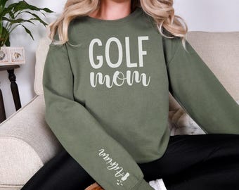 Custom Golf Sweatshirt for Mom,Gift for Golf Lovers,Golf Mama Apparel,Golf Crewneck,Gift For Golfer,Golf Gifts For Women,Ladies Golf Sweater