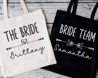 Draagtas bruid, gepersonaliseerd cadeau voor draagtas bruid, cadeau bruid, cadeau bruid, bruidsdouche, tas bruid, draagtas bruidsmeisje, draagtas vrijgezellenfeest