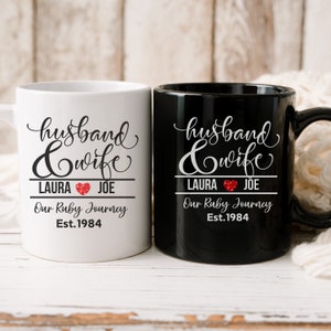 40th Wedding Anniversary Gift for Parents Anniversary, Husband And Wife Mugs, 40 Year Ruby Anniversary, Mr and Mrs Mugs,Married for 40 Years