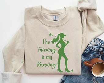 Golf Sweatshirt for Women Golf Crewneck for Golf Lover Gift, Perfect Gift for Ladies Golfer Sweater, Funny Golf Apparel, Golf Coach Gift