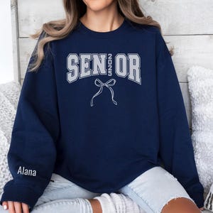 Senior Class of 2026, Custom Senior Graduation Gift for Her, Coquette Senior Sweatshirt, High School Senior Graduation 2026 Graduation Gifts