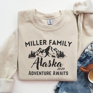 Alaska 2024 Family Cruise Sweatshirt, Alaska Vacation Sweatshirt,Alaska Sweater, Alaska Crewneck, Alaska Travel Gift ,Alaska Trip Sweatshirt